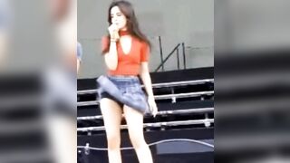 Camila cabello in a skirt is my number one fantasy. Wish she stayed like this