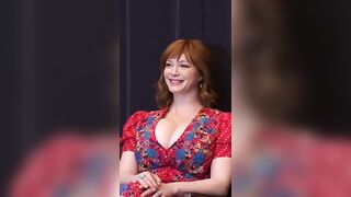 Christina Hendricks and her massive 36F milkers