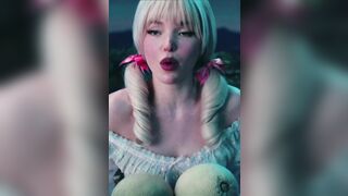 : Dove Cameron in her "farmer's daughter" look is perfect for a roll in the hay #3