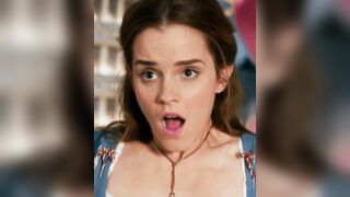 Emma Watson's face when you put your cock inside her tight pussy