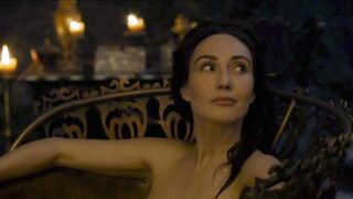 : Carice Van Houten Amazing Tits and Ass Bathtub Scene in Game of Thrones S04E07 #2