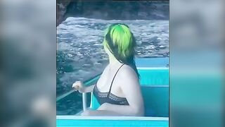 Billie Eilish boat jiggle - stabilized.