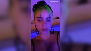 : Billie Eilish starts to show a bit more skin and i love it! We are getting one step closer #2