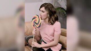 I wish it was my cock that Emma Watson is licking.