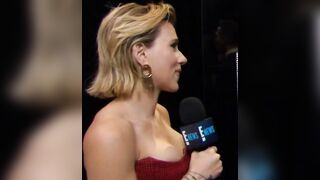 Scarlett Johansson's yummy tits and strong grip