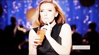 : Scarlett Johansson sucking on a straw like she would suck on my dick #3