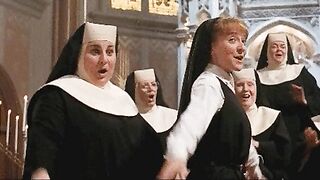 : Wendy Makkena played the younger nun in Sister Acts 1 & 2. I don't know if she ever did anything more risque #2