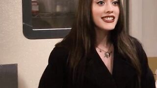 Kat Dennings needs to flash those big tits for real.