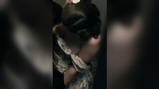 : Jenna Coleman gropes for a cock and then shows off her tits in a stairwell #1