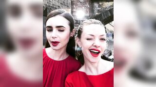 : Lily Collins and Amanda Seyfried look fucking gorgeous #2