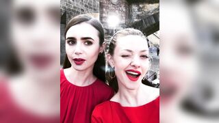 : Lily Collins and Amanda Seyfried look fucking gorgeous #3