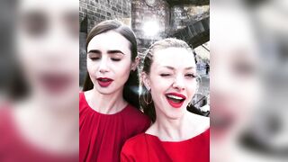 : Lily Collins and Amanda Seyfried look fucking gorgeous #4