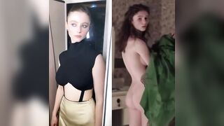 : So easy to jerk to Thomasin Mckenzie with her big boobs and cute booty #2