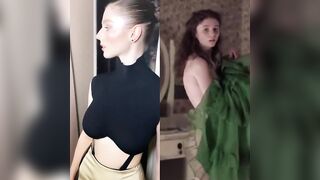 : So easy to jerk to Thomasin Mckenzie with her big boobs and cute booty #3