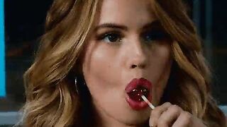 Debby Ryan putting her lips to work