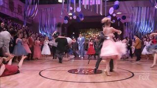 : Elle McLemore giving a fun embarrassed reaction in Grease Live! #1