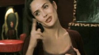 : Salma Hayek playing with her tits #4