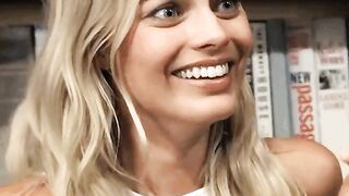 Margot Robbie listening to what she has to do in order for BoP 2 to be green lit...