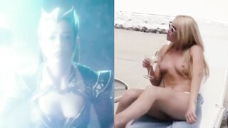 Amber Heard (Superhero vs Undressed)
