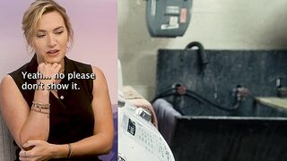 Kate Winslet watching her own scenes