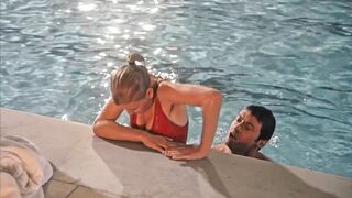 Scarlett Johansson getting out of a pool in Scoop (2006)