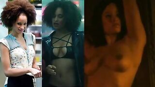 : Elarica Johnson (Best known for her appearances as the waitress in Harry Potter and in Blade Runner 2049) naked in P-Valley #2