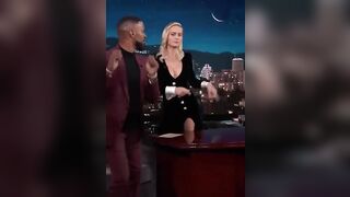 : Brie Larson - 60fps slow mo jiggle plot from 'Jimmy Kimmel Live!' #4