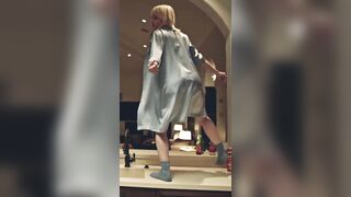 : Billie Eilish's big tits and ass plot in her music video 'Losr Cause' [slow-mo] #2