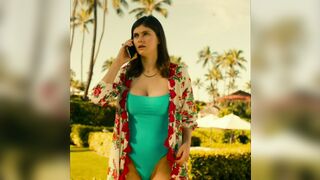 : Alexandra Daddario's titty jiggle in a swimsuit #2