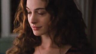 : Anne Hathaway showing off that pretty face and where it's about to go hehe. #2