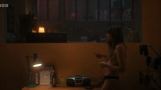 : Emma Appleton's silly topless dance in Everything I Know About Love s01e01 #2