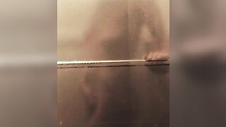 : Yvonne Strahovski stroking her plot in the shower in Manhattan Night #4