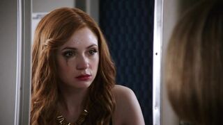 : Karen Gillan bra and panties plot in "Selfie" #3