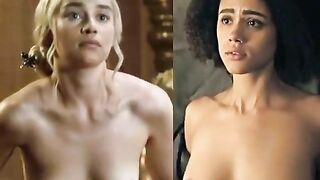 : Emilia Clarke and Nathalie Emmanuel in Game of Thrones. #2