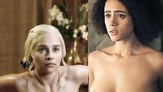 : Emilia Clarke and Nathalie Emmanuel in Game of Thrones. #4