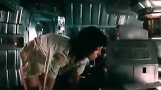 Sigourney Weaver strips to tiny space undies in Alien