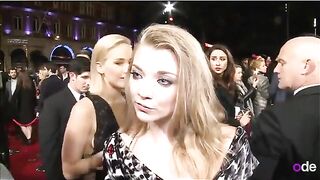 Jennifer Lawrence and Natalie Dormer make up the best red carpet moment, imho