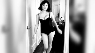 Diane Guerrero having fun during a lingerie photoshoot