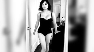 : Diane Guerrero having fun during a lingerie photoshoot #2