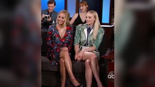 : Jennifer Lawrence and Sophie Turner sexy legs #2