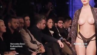 : Alejandra Guilmant topless on a runway #3