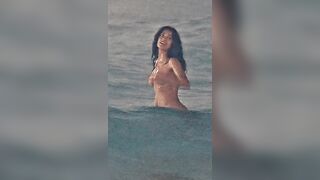 Salma Hayek skinny dipping