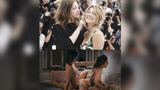 Lets thank Léa Seydoux and Adèle Exarchopoulos for giving us the best lesbian scene in cinema. #4