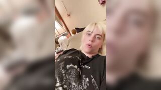 Billie Eilish boob bounce #2