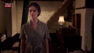 [Ass][Topless] a new 4:3 release shows more of Lily James [Ass] in 'The Exception' (2016)