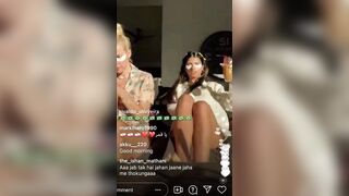 Mia Khalifa shows off her perfect soles during an instagram live... Amazing