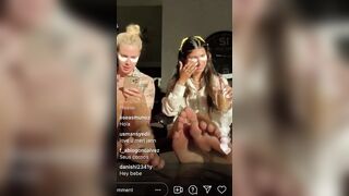 : Mia Khalifa shows off her perfect soles during an instagram live... Amazing #3